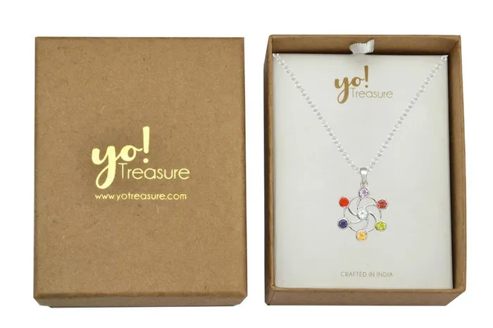Necklaces YoTreasure 1 14 Chakra 925 Solid Sterling Silver Pendant Necklace With Chain