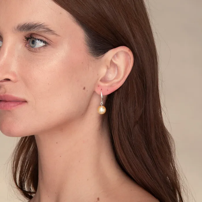 Orange Freshwater Pearl Drop Earrings Camile Stone Earrings Orange Freshwater Pearl Drop Earrings Camile Stone Earrings