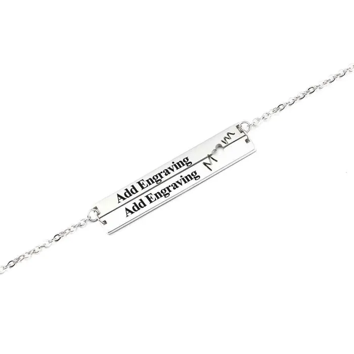 Personalized Jewel Personalized Stainless Steel Nameplate Bar Engraved Pendant Necklace Fashion Jewelry Gift for Women Necklaces Personalized Jewel Personalized Stainless Steel Nameplate Bar Engraved Pendant Necklace Fashion Jewelry Gift for Women Necklaces