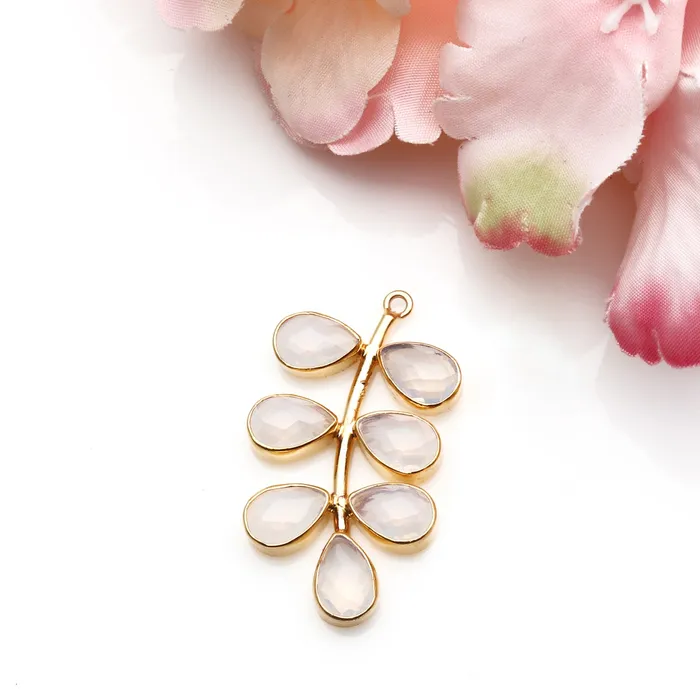 PreStyled Sets DIY Gemstone Gold Plated Dangle Chandelier Finding Connector 1PC GemMartUSA