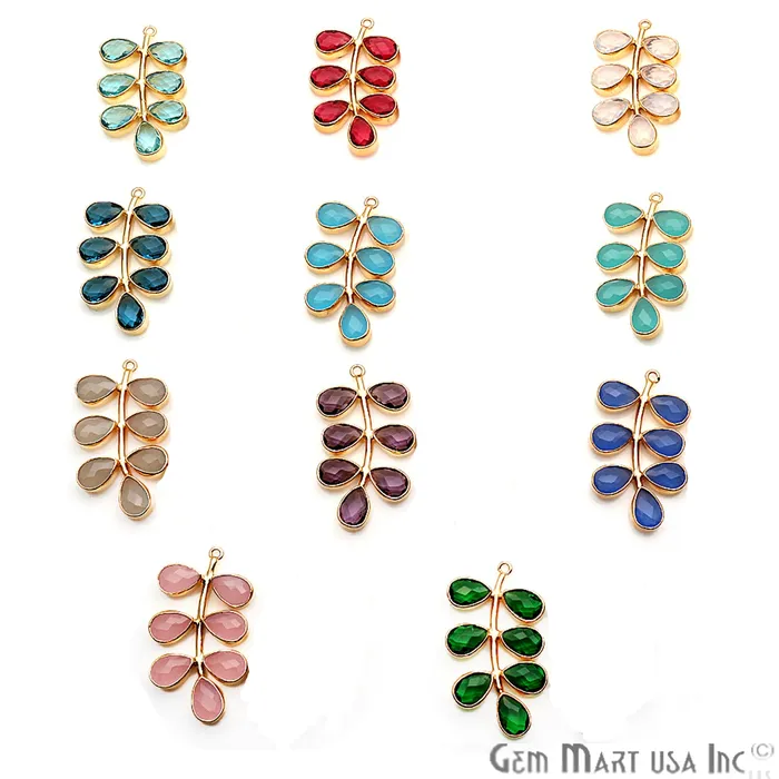 PreStyled Sets DIY Gemstone Gold Plated Dangle Chandelier Finding Connector 1PC GemMartUSA