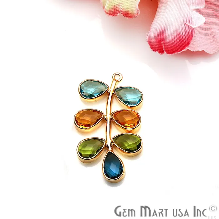 PreStyled Sets DIY Gemstone Gold Plated Dangle Chandelier Finding Connector 1PC GemMartUSA