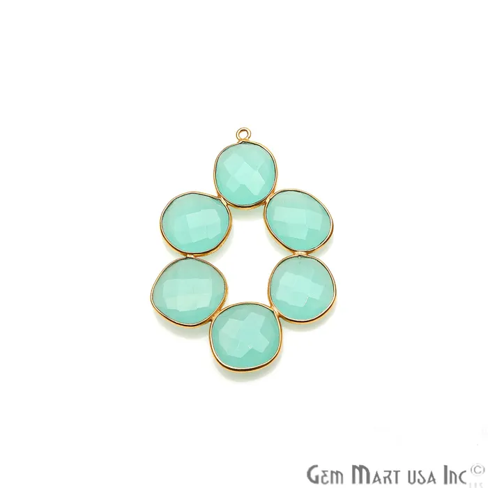 PreStyled Sets GemmartUSA DIY Gemstone 47x35mm Gold Bezel Component