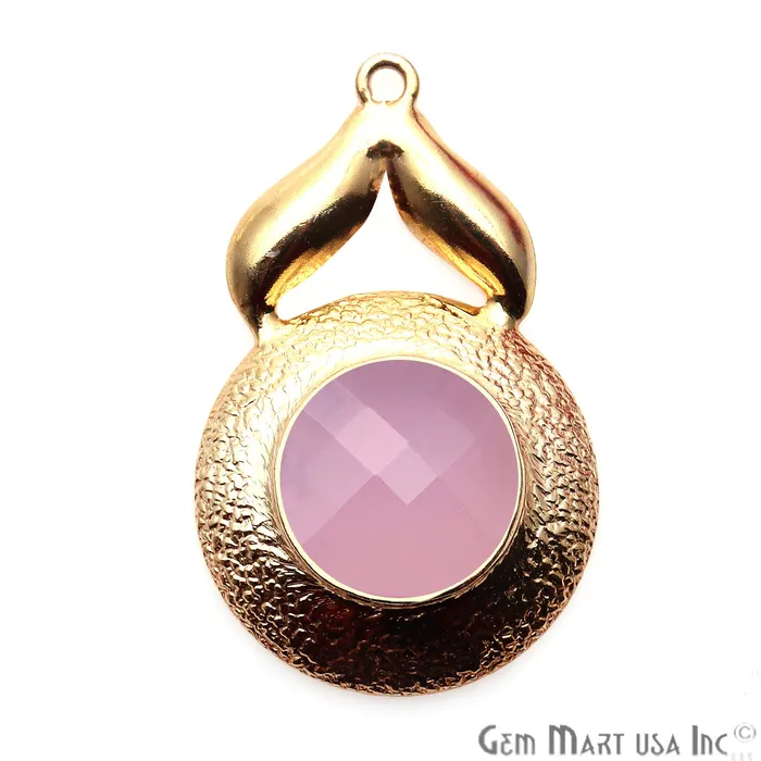 PreStyled Sets GemmartUSA DIY Round Gemstone 32x21mm Gold Plated Jewelry Connector 1pc PreStyled Sets GemmartUSA DIY Round Gemstone 32x21mm Gold Plated Jewelry Connector 1pc