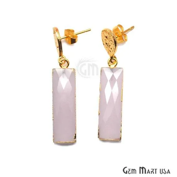 Rectangle Shape 42x9mm Gold Plated Gemstone Hook Earrings Pick your Gemstone 901961 GemMartUSA Earrings Rectangle Shape 42x9mm Gold Plated Gemstone Hook Earrings Pick your Gemstone 901961 GemMartUSA Earrings