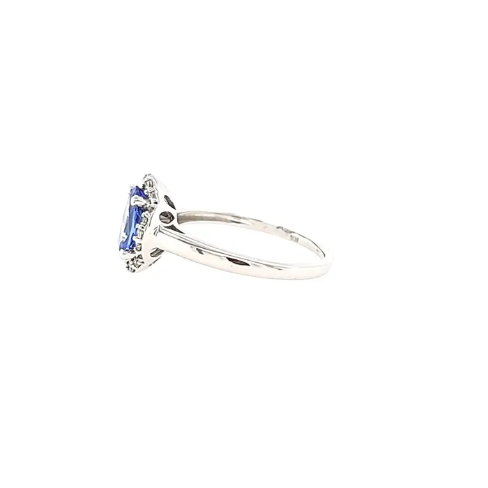 Rings 14k White Gold Tanzanite Diamond Ring I5620 Grandeur Creations