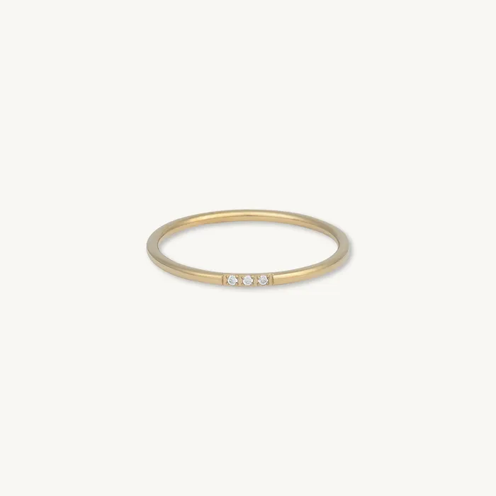 Rings Camile Stone Trio Sapphire Stacking Ring
