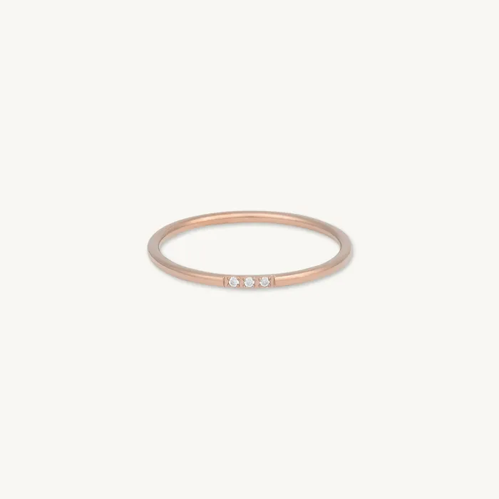 Rings Camile Stone Trio Sapphire Stacking Ring