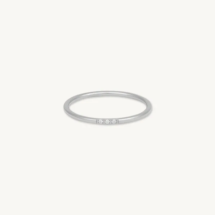 Rings Camile Stone Trio Sapphire Stacking Ring