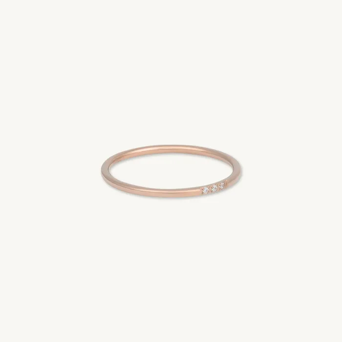 Rings Camile Stone Trio Sapphire Stacking Ring