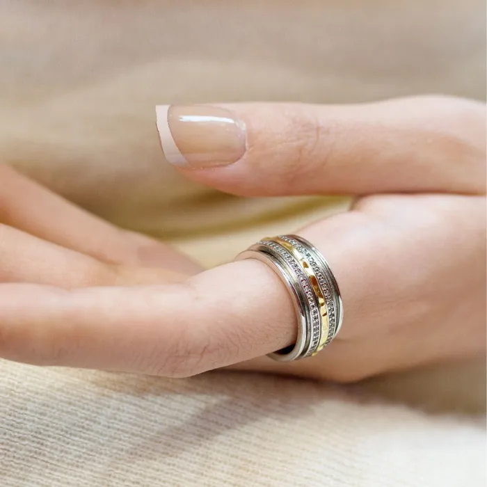 Rings Elonora Spinner Ring Ideaure Jewelry