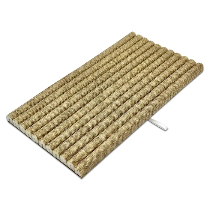 Rings JPIDisplay 11 Roll Linen Burlap Ring Foam Insert