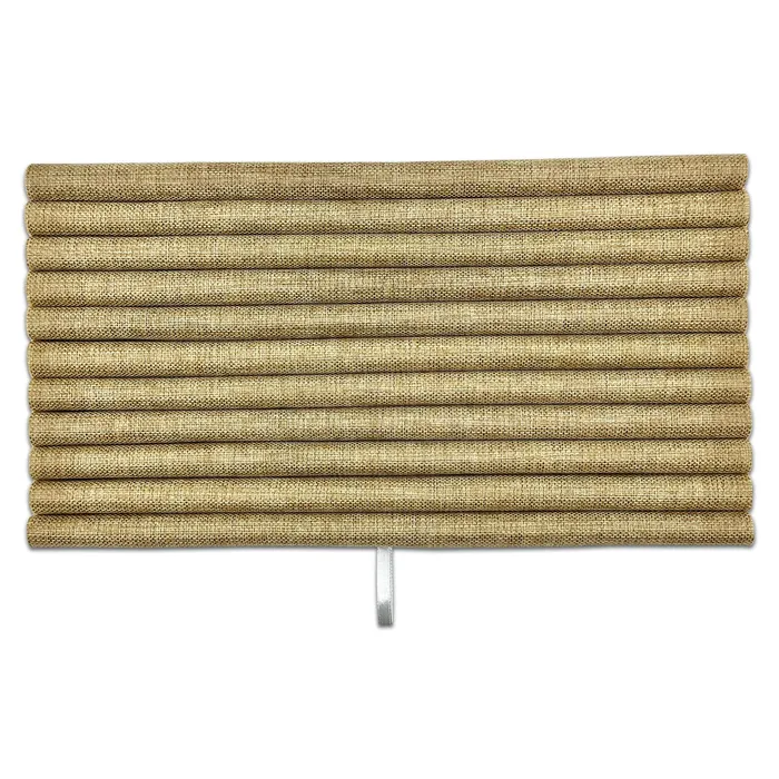 Rings JPIDisplay 11 Roll Linen Burlap Ring Foam Insert Rings JPIDisplay 11 Roll Linen Burlap Ring Foam Insert
