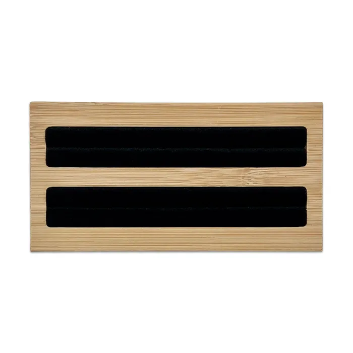 Rings JPIDisplay 5 34 x 3 Wood Black Velvet 2 Row Ring Display Stand Rings JPIDisplay 5 34 x 3 Wood Black Velvet 2 Row Ring Display Stand