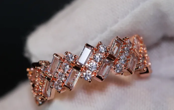 Rings Lab Diamonds London Mens Rose Gold Ring Womens Rose Gold Ring Diamond Rose Gold Ring Baguette Ring Rose Gold Eternity Ring