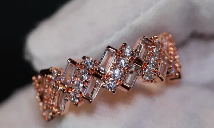 Rings Lab Diamonds London Mens Rose Gold Ring Womens Rose Gold Ring Diamond Rose Gold Ring Baguette Ring Rose Gold Eternity Ring