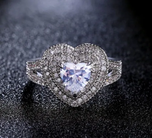 Rings Lab Diamonds London Silver heart ring diamond heart ring love ring heart shaped ring