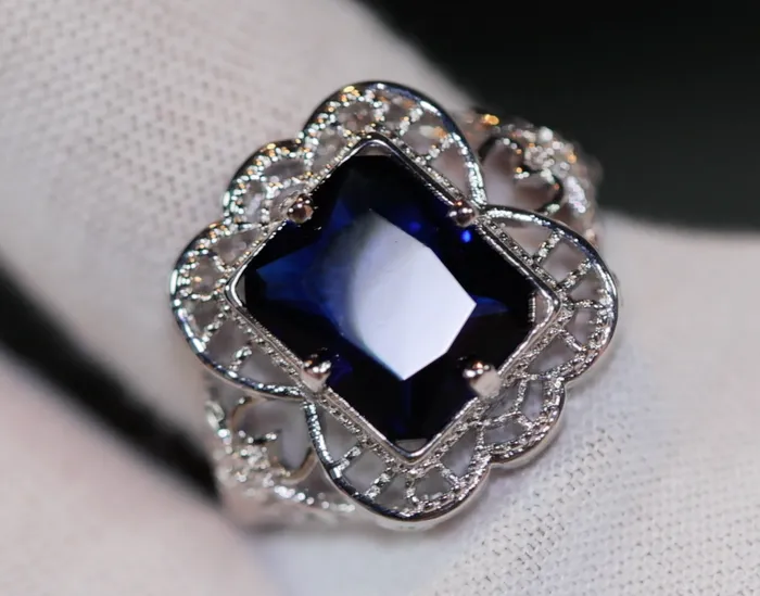 Rings Lab Diamonds London Womens Blue Diamond Ring Blue Diamond Wedding Ring Womens Big Ring