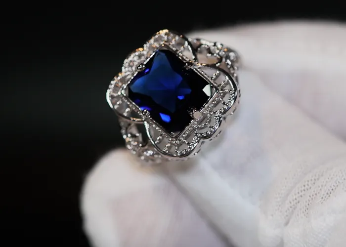 Rings Lab Diamonds London Womens Blue Diamond Ring Blue Diamond Wedding Ring Womens Big Ring