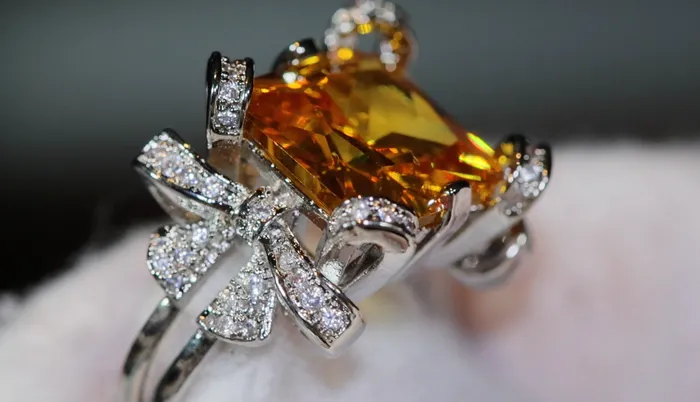 Rings Lab Diamonds London Yellow Diamond Ring Womens Yellow Engagement Ring Diamond Ribbon Ring