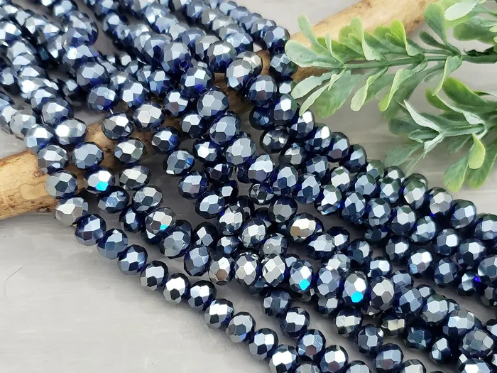 Rings Midnight Blue Silver Luster Faceted Crystals 8x6mm 16 Strand Jessica China Wholesale Rings Midnight Blue Silver Luster Faceted Crystals 8x6mm 16 Strand Jessica China Wholesale