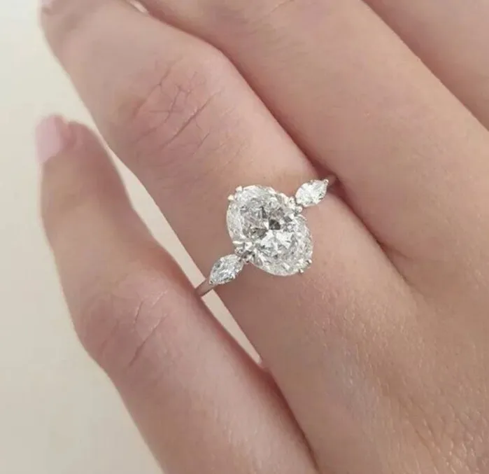 Rings Minx London Oval Diamond Ring Round Diamond Ring Womens Round Ring Oval Ring Oval Engagement Ring Round Diamond Ring Wedding Ring Big Ring