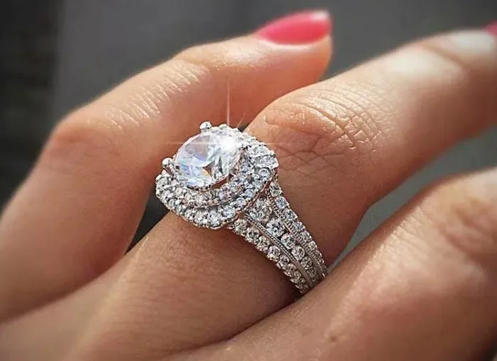 Rings Minx London Womens Cubic Zirconia Ring Womens Big Diamond Ring Womens Engagement Ring Engagement Rings Womens Wedding Ring Womens Big Rings