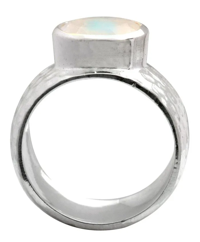 Rings Rainbow Moonstone Ring YoTreasure Rings Rainbow Moonstone Ring YoTreasure
