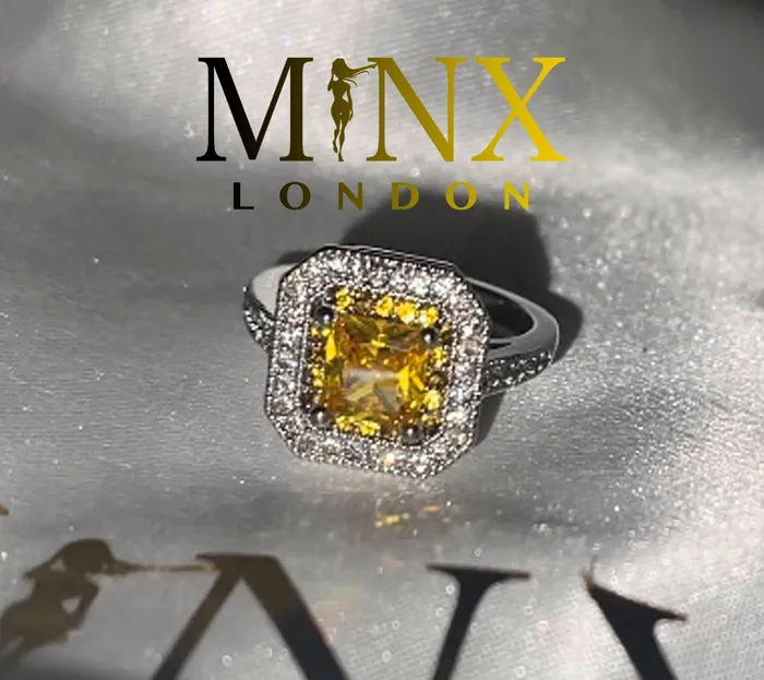 Rings Yellow Diamond Ring Yellow Diamond Engagement Rings Canary Yellow Diamond Ring Baguette Ring Womens Engagement Ring Halo Ring Minx London Rings Yellow Diamond Ring Yellow Diamond Engagement Rings Canary Yellow Diamond Ring Baguette Ring Womens Engagement Ring Halo Ring Minx London