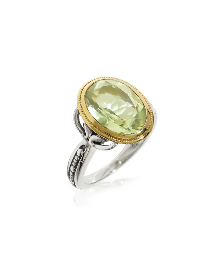 Rings YoTreasure Bold Beauty Green Amethyst Ring