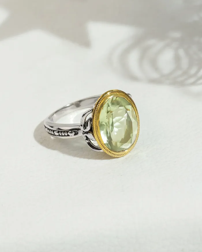 Rings YoTreasure Bold Beauty Green Amethyst Ring