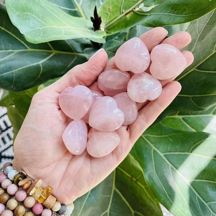Rose Quartz Heart Sarah Belle Necklaces