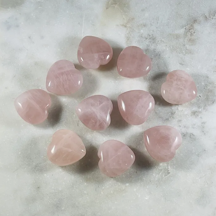 Rose Quartz Heart Sarah Belle Necklaces