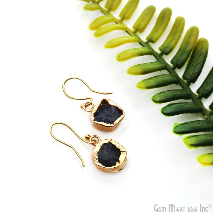 Rough Gemstone 19x13mm Gold Row Edge Single Bail Charm Connector GemMartUSA Charm Necklaces Rough Gemstone 19x13mm Gold Row Edge Single Bail Charm Connector GemMartUSA Charm Necklaces