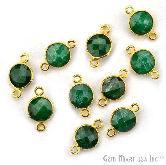 Round 8mm Double Bail Gold Plated Gemstone Bezel Connector GemMartUSA Rings Round 8mm Double Bail Gold Plated Gemstone Bezel Connector GemMartUSA Rings