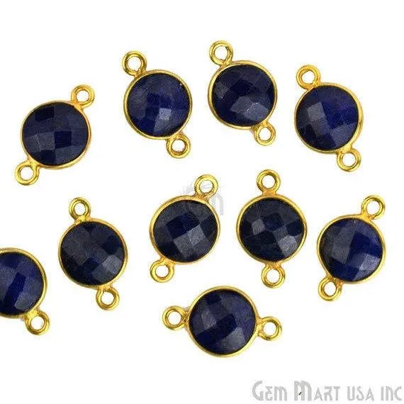 Round 8mm Double Bail Gold Plated Gemstone Bezel Connector GemMartUSA Rings Round 8mm Double Bail Gold Plated Gemstone Bezel Connector GemMartUSA Rings