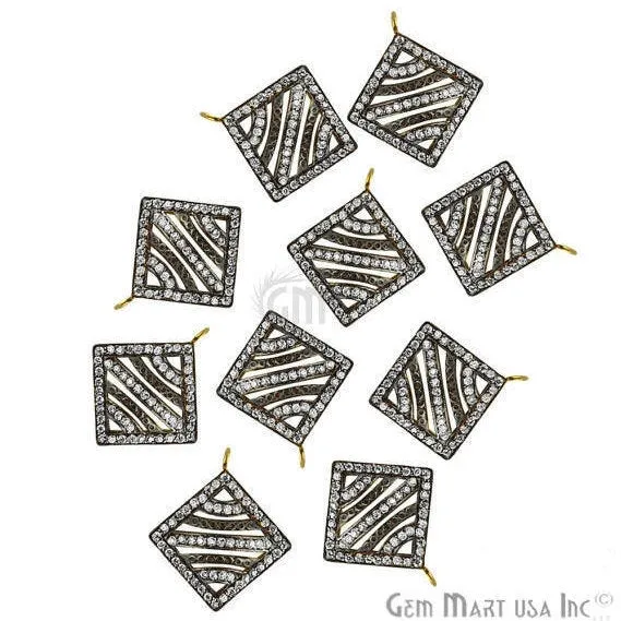 Square Shape Charms Diamond CZ Pave Gold Plated Charm for Bracelet Pendants Necklace CHCZ40157 GemmartUSA Bracelets Square Shape Charms Diamond CZ Pave Gold Plated Charm for Bracelet Pendants Necklace CHCZ40157 GemmartUSA Bracelets