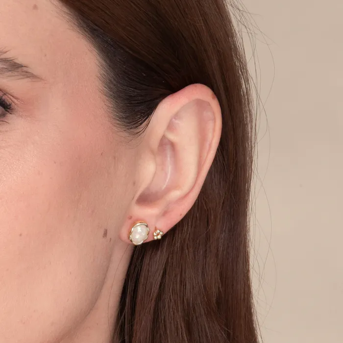 Vintage Oval Opal Stud Earrings Camile Stone Earrings Vintage Oval Opal Stud Earrings Camile Stone Earrings
