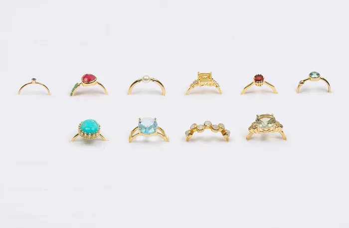 Wholesale Gold Plated Rings Assorted Gemstones Sizes YoTreasure PreStyled Sets Wholesale Gold Plated Rings Assorted Gemstones Sizes YoTreasure PreStyled Sets