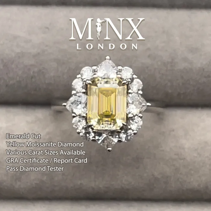 Yellow Moissanite Diamond Engagement Ring 20 CT Ring Yellow Diamond Engagement Ring Yellow Diamond Ring Yellow Moissanite Ring Minx London Rings Yellow Moissanite Diamond Engagement Ring 20 CT Ring Yellow Diamond Engagement Ring Yellow Diamond Ring Yellow Moissanite Ring Minx London Rings