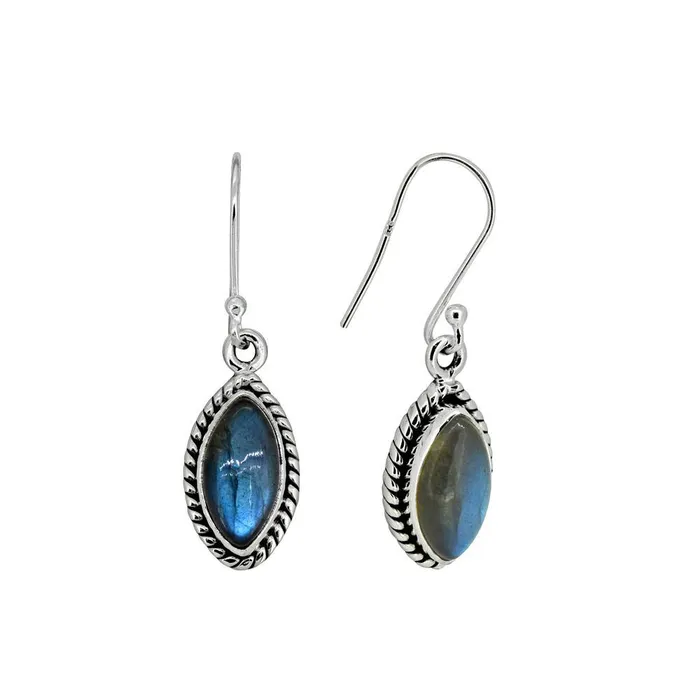 YoTreasure 145 Labradorite Solid 925 Sterling Silver Dangle Earrings Jewelry Earrings
