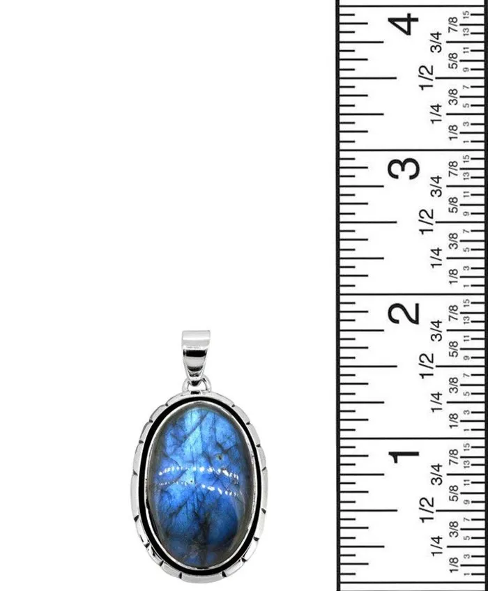 YoTreasure Necklaces Labradorite Solid 925 Sterling Silver Pendant 1 34