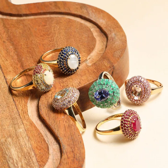 YoTreasure Rings 207 Ct Pink Morganite Sapphire Solid 14K Rose Gold Chunky Ring YoTreasure Rings 207 Ct Pink Morganite Sapphire Solid 14K Rose Gold Chunky Ring